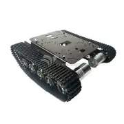 TS100 Metal RC Robot Tank Car Chassis Shock Absorption Car+12V 330RPM for Arduin