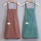 Kitchen Apron Soft Touch Washable Striped Pocket Chef Apron Eco-friendly