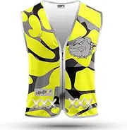REEFLEXX Children's Safety Vest, Increased Visibility in Road Traffic, School, Bicycle or car