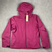 Adidas Terrex Hooded Pink Waterproof Rain Jacket Size L UK 16-18 New RRP £140