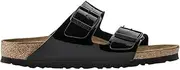 [Birkenstock] Arizona Birko-Flor Patent Narrow Fit Sandal (Patent Black, Size 41