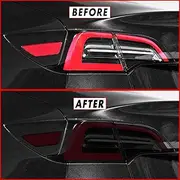 SlickMod PreCut Vinyl Smoke Tint for 2020-2022 Tesla Model Y Tail Light & Reflector (1. Full Taillight, 20percent Dark Smoke)