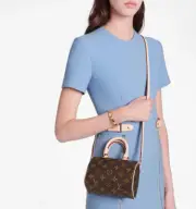 NEW LOUIS VUITTON Nano Speedy Monogram Crossbody Bag RARE! ❤️CUTE! HOT GIFT