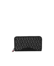Panettone leather wallet One size Black