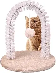 Cat Rubbing Post - Cat Arch Groomer Scratching Massager Board | Arch Rubbing Post Hair Remover Scratching Pad Pet Toys for Small Breeds Travel Boredom