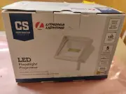Lithonia LED Floodlight 120V 24W LED 4000K White, QTE LED P1 40K 120 THK WH