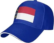 [SSIULUS] North Dakota Flag Casquette Cap Hats,Trucker,Baseball Cap with Snapback,Perfect for Summer,Golf