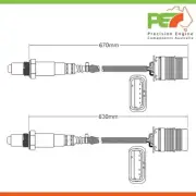 2x OEM Pre-Cat & Post-Cat Oxygen Sensors For Mini F56 2 door hatch Ray