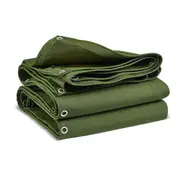 Heavy Duty Canvas Tarp Tarpaulin Dustproof Waterproof Sun Blocked