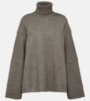 [The Row] The Row Erci alpaca and silk turtleneck sweater XS/S green