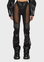 [Namilia] Moto Mesh Pants - Black