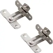 2Pcs 4 Inch Gate Lock Latch Flip Sliding Barn Door Lock Window Wine