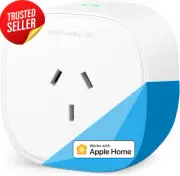 Smart Wifi Plug with Energy Monitor Apple Homekit Alexa Google Assistant 1 Pack