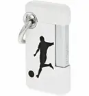 S.T. Dupont Hooked Jet Lighter with Ring, White, 032030 (32030) New In Box