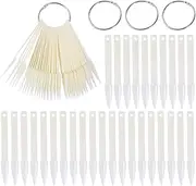 ERINGOGO 160Pcs Nail Color Plates Nail Practice Tips Durable Nail Art Display Board for Salon Use for Nail Polish Organization and Art Practice