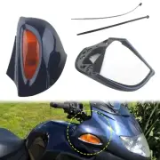 Dark Blue Rear View Mirrors Amber Turn Signals Fit For BMW R1100RT R1100RTP