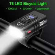 1000LM Bike Light Headlight T6 Bicycle Flashlight LED USB Rechargeable Torch