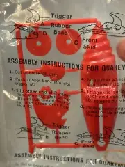 1969 VINTAGE QUAKER OATS QUAKE CEREAL PREMIUM RED QUAKEMOBILE SEALED