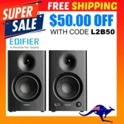 Edifier MR4 Studio Monitor Speakers Active Bookshelf Speaker - Black