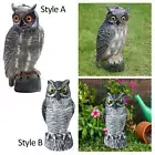 Bird Scarecrow Fake Owl Decoy Sculpture, Realistic Owl Garden Statue Decoration,