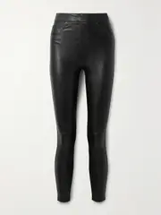 [Spanx] Spanx - Like Leather Faux Stretch-leather Pants - Black - xx large xx large Black
