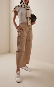 [Leset] Kyoto Cotton Barrel-Leg Cargo Pants