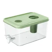 5L Green Large Capacity Refrigerator Cold Water Dispenser With Faucet Filter Fruit Tea Juice Beverage Container Household Ice Water Pitcher