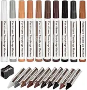 [DAIXISM] Furniture Repair Kit Wood Markers Wax Sticks, for Stains, Scratches, Wood Floors, Tables, Desks, Carpenters, Bedposts, Touch Ups, and Cover Ups (21)