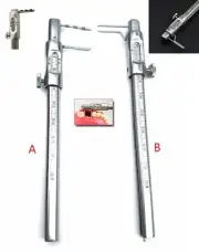 Dental Instrument Krekeler Sliding Caliper Round Gauge Implant Measuring Ruler