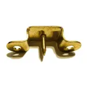 Brass Plated Trunk Handle loop with pin 3/4" - Open Ended Antique New Individual