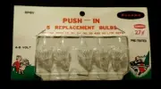 Vintage Christmas Renown Push-In Tulip 5 Replacement Bulbs Tested Work NOC