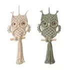 Owl Macrame Tapestry, Handwoven Tapestry Wall Hanging Wall Art Macrame Bohemian
