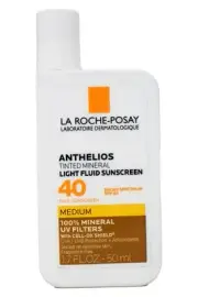 La Roche Posay Anthelios Tinted Mineral SPF 40 Light Fluid Sunscreen Medium 1.7