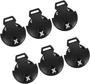OHPHCALL 6pcs Golf Number Plate Portable Golfs Score Counter Golfs Counter Golfing Scoring Type Golfs Counter Golfing Score Counter Golf Club Protector Number Tag Black Plastic