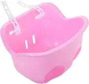 Kisangel Kids Bike Basket Front Handlebar Basket Storage Bicycle Basket for Boys Girls Bicycle Accessories Tricycles and Scooters Pink