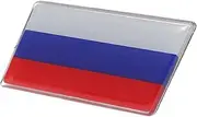 FUNOMOCYA Car Badge Self Adhesive Russian Flag Sticker Sturdy National Flag Decal Easy Installation for Suvs Trucks and Automotive Patriotic Car Decals