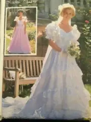 Simplicity Sewing Pattern 7258 Lined Brides Bridesmaid Dresses Size 6 Uncut