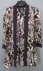 R & M Richards Metallic-Print Jacket Size 12 # 10A 2819 NEW