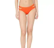 Seafolly Fastlane Active Split Band Hipster Bottoms Tangelo Size 4 5199