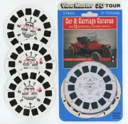 Car and Carriage Caravan View-Master 3 Rare TEST Reels and Copies of Covers