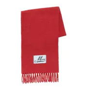 Red alpaca scarf One size red