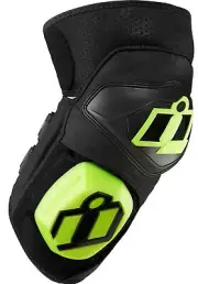 Icon Cloverleaf-2 CE Knee Pads Black/Green SM/XL