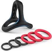 Silicone Soft Ring Set for Men with 4 Different Sizes Rings