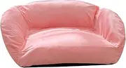 Pet Sofa Bed Small Dog Sofa Kennel All Seasons Removable Cover Pet Couch Pet Couch Lounger for Indoor Cats Pet Supplies Puppy, Pink