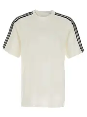 [Y-3] Y-3-Y-3 Short Sleeve Tee 3-Stripes T Shirt Bianco/Nero-Donna XXS