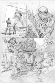 DC StormWatch #19 Original Interior page 9 Guichet/Starlin