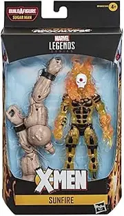 Marvel Hasbro Legends Series 6-inch Collectible Sunfire Action Figure Toy X-Men: Age of Apocalypse Collection, Yellow