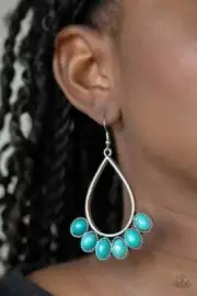 Paparazzi STONE SKY blue earrings