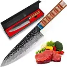 Chef Knife, 8 Inch 67-Layer Damascus Steel Kitchen Knife Razor Sharp Cleaver