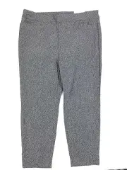 Chicos 3.5 Brigitte Pants Sz XL Slim Leg So Slimming Gray Silver Sparkle NEW